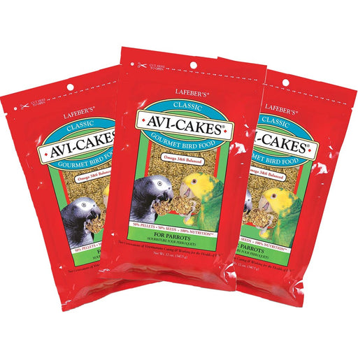 Lafeber Classic Avi-Cakes for Parrots 12 oz, 3 Pack - New York Bird Supply