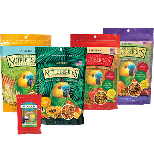 Lafeber Nutri-Berries Sampler Bundles 10 oz, 4 Pack - New York Bird Supply