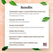 Lafeber Tropical Fruit Gourmet Pellets Canary - New York Bird Supply