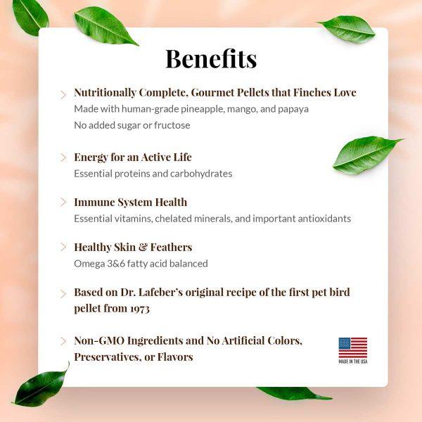 Lafeber Tropical Fruit Gourmet Pellets Finch - New York Bird Supply