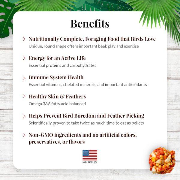 Lafeber Tropical Fruit Nutri-Berries Cockatiels - New York Bird Supply