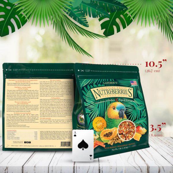 Lafeber Tropical Fruit Nutri-Berries Parrot - New York Bird Supply