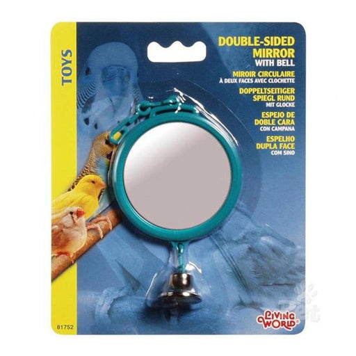 Living World Double Sided Mirror with Bell - New York Bird Supply