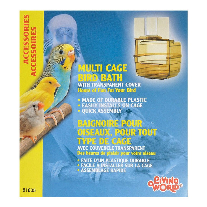 Living World Multi Cage Bird Bath - New York Bird Supply