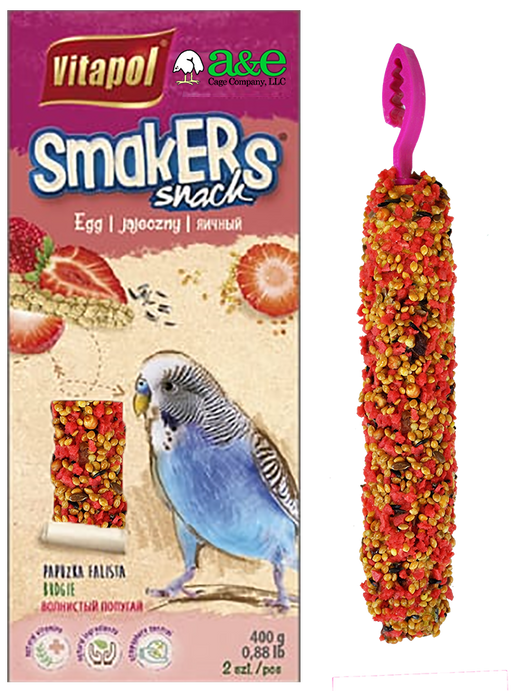 Vitapol Smakers Treat Stick Parakeet Twin Pack - Strawberry - New York Bird Supply