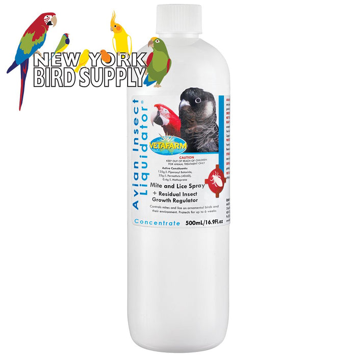 Vetafarm Avian Insect Liquidator Concentrate 500 ml - New York Bird Supply