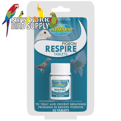 Vetafarm Pigeon Respire Tablets 50 Tablets - New York Bird Supply