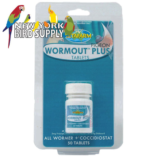 Vetafarm Pigeon Wormout Plus Tablets + Coccidiostat 50 Tablets - New York Bird Supply