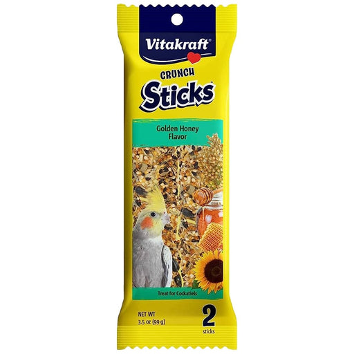 Vitakraft Cockatiel Crunch Sticks Golden Honey Flavor 3.5 oz - New York Bird Supply