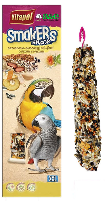 Vitapol Smakers Treat Stick Parrot XXL Twin Pack - Nut - New York Bird Supply