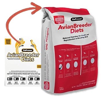 Zupreem Avian Breeder Diet Fruit Blend Large Bird 40 lb. - New York Bird Supply