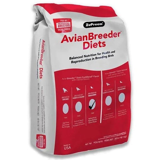 Zupreem Avian Breeder Diet Fruit Blend Medium 40 lb. - New York Bird Supply