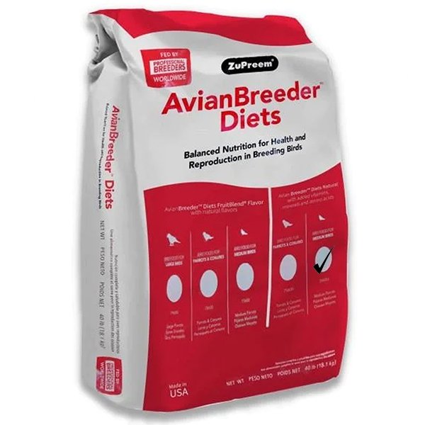 Zupreem Avian Breeder Diet Natural Medium 40 lb. - New York Bird Supply