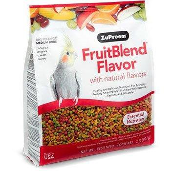 Zupreem Fruit Blend Medium Birds (Cockatiel) - New York Bird Supply