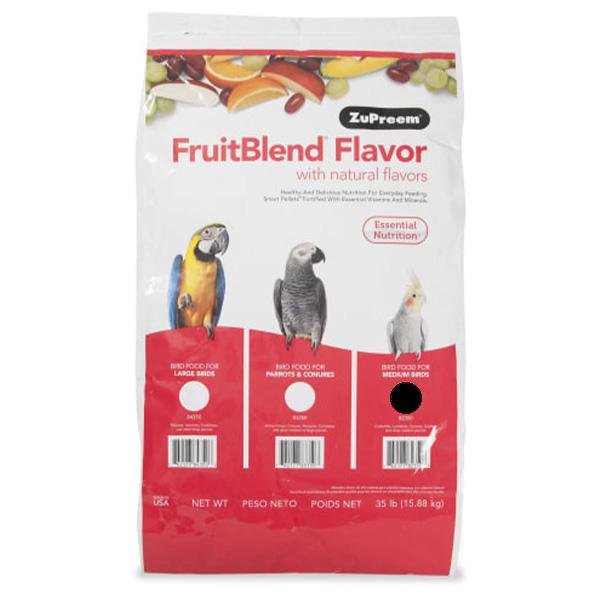 Zupreem Fruit Blend Medium Birds (Cockatiel) - New York Bird Supply