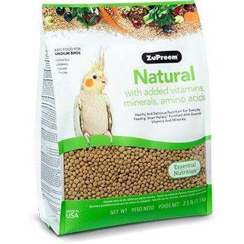 Zupreem Natural Medium Bird (Cockatiel) - New York Bird Supply