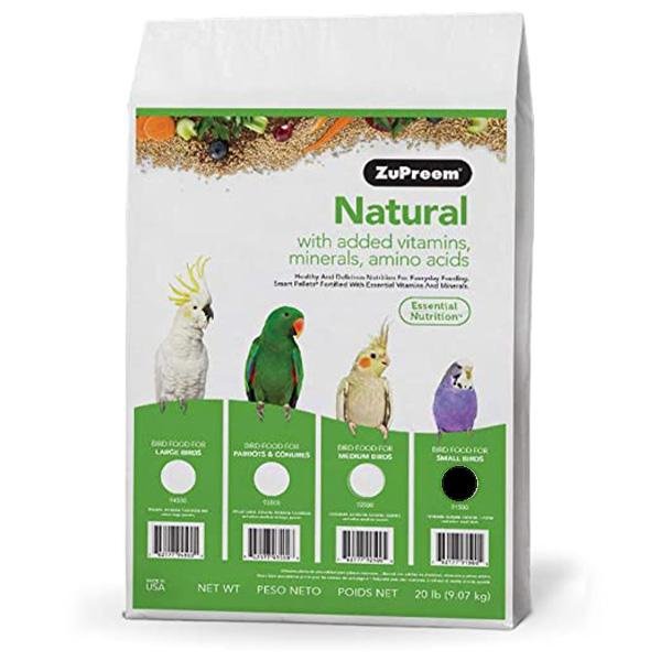 Zupreem Natural Small Bird (Parakeet) - New York Bird Supply