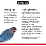 Zupreem Veggie Blend Medium Birds - New York Bird Supply